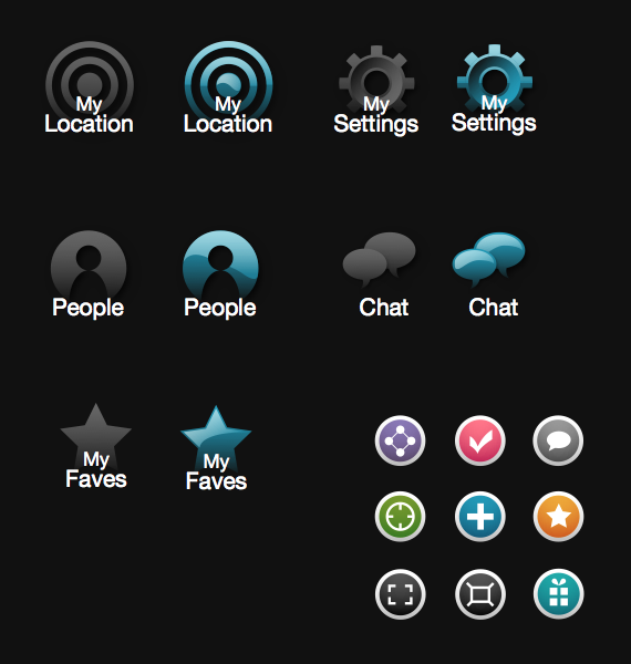 iPhone iconography for Centrl