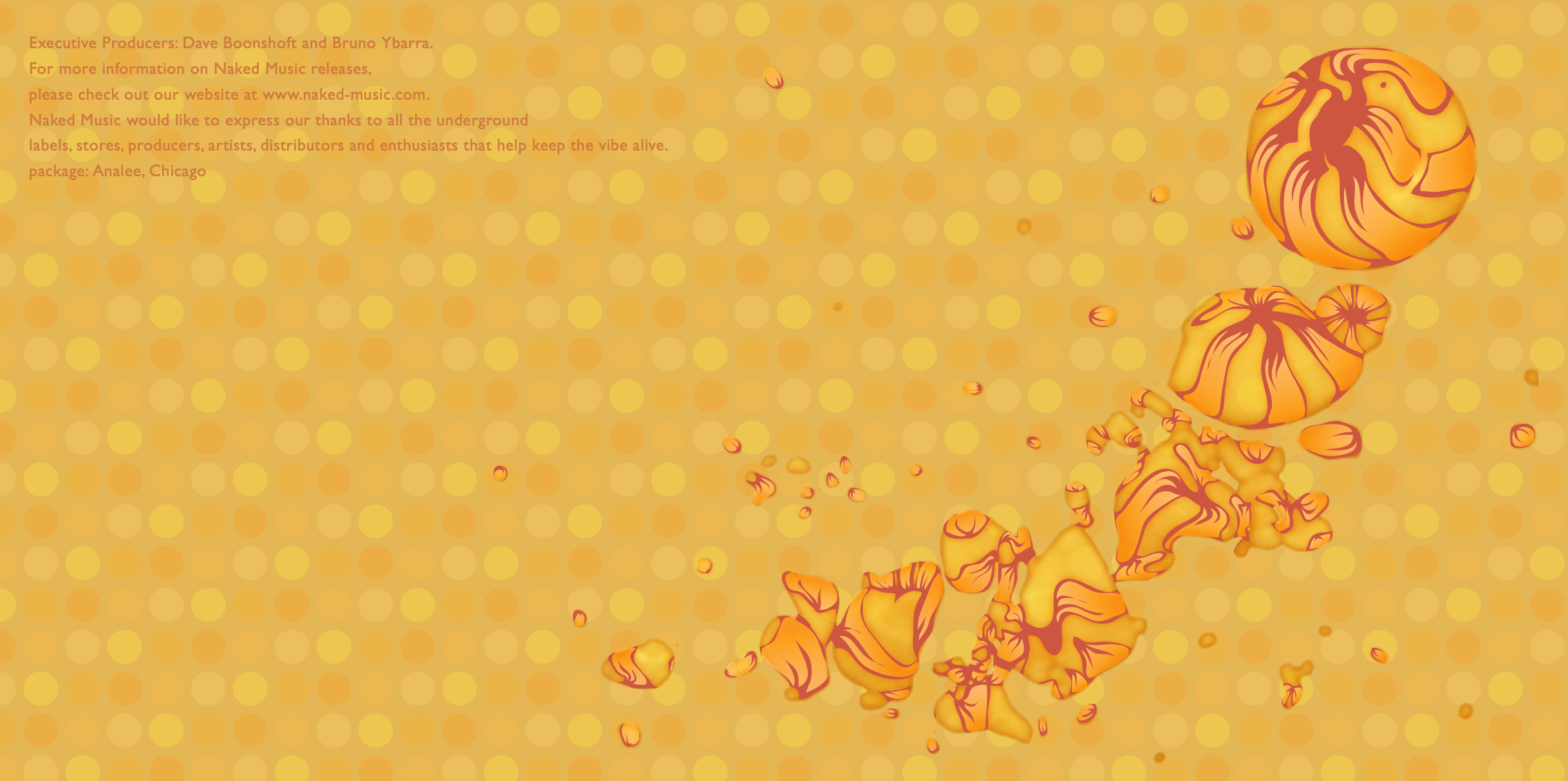 Inside spread of Midnight Snack CD case